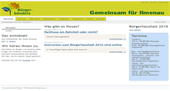 Desktop Screenshot of buergerbuendnis-ilmenau.de
